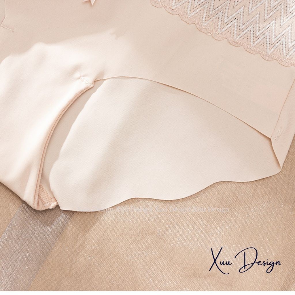Quần lót nữ Đúc Su không đường may phối ren cao cấp QC22 - Wexuu Design