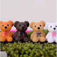 Gấu bông Teddy đeo nơ mini