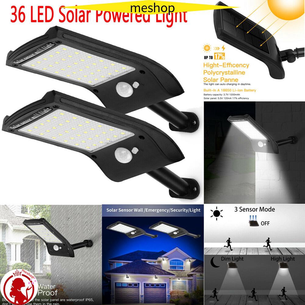 Đèn Led 36 Bóng Gắn Tường Cảm Biến Chuyển Động Dùng Năng Lượng Mặt Trời