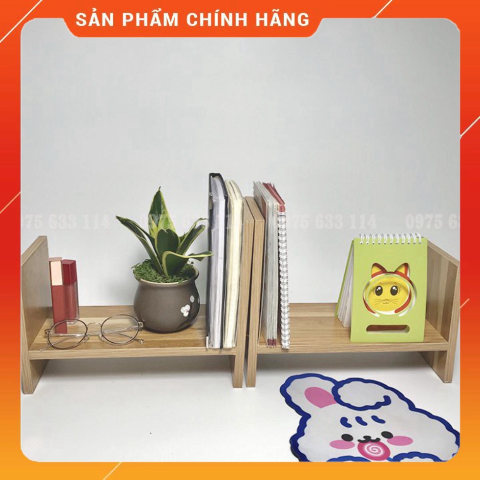 Giá sách để bàn 💙FREESHIP💙 Kệ sách mini gỗ cao cấp 2 tầng decor bàn học, bàn làm việc siêu xinh