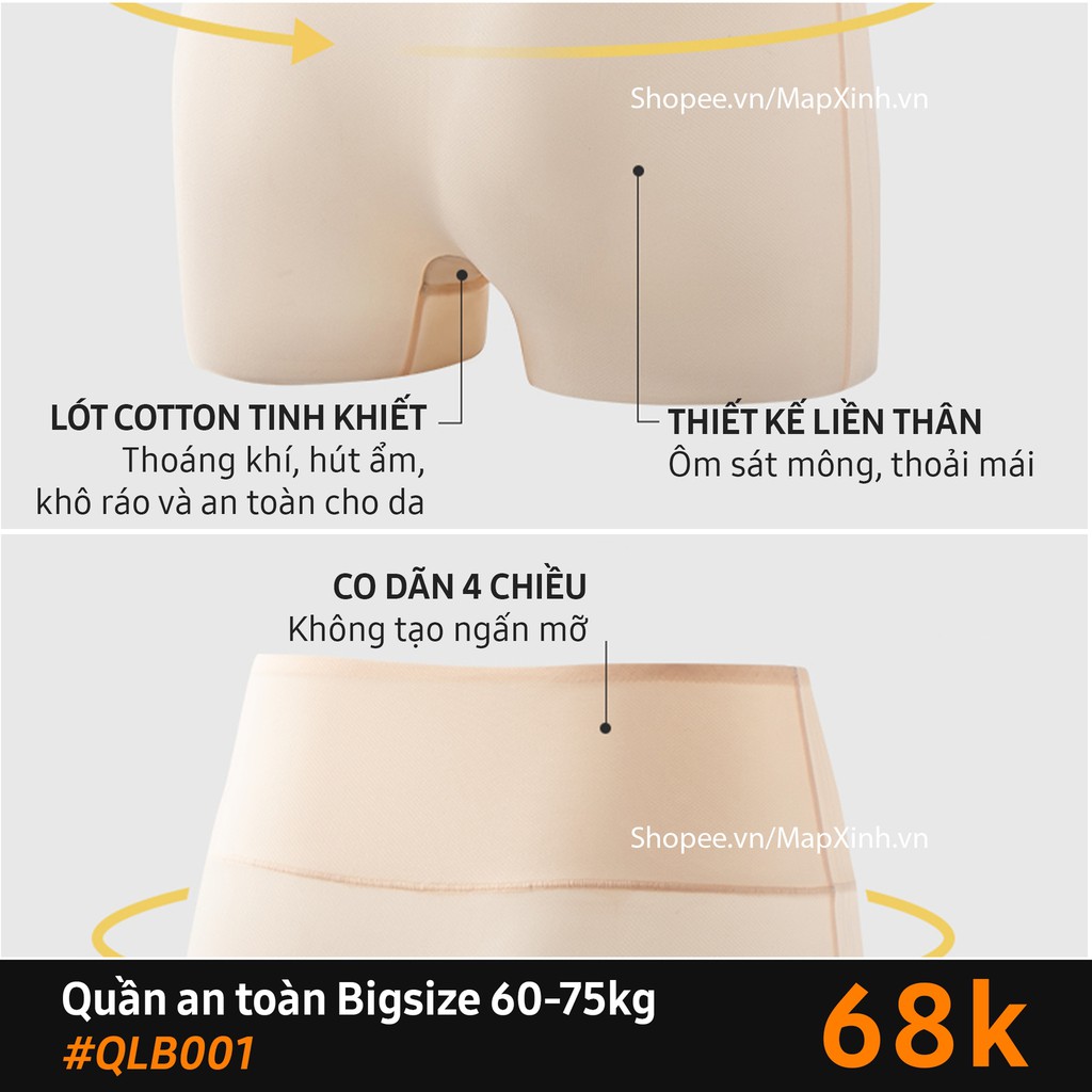 Quần an toàn/Quần bảo hộ Bigsize khi mặc váy