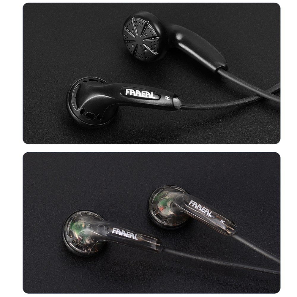 Tai nghe FAAEAL Iris Ancestor 32 ohm có đầu phẳng HiFi siêu trầm jack 3.5mm có dây cho máy tính điện thoại Xiaomi