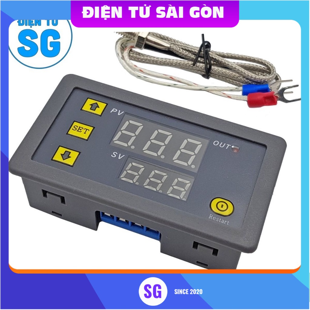 Bộ khống chế nhiệt độ Type-K 500 độ C 12 VDC / 220VAC
