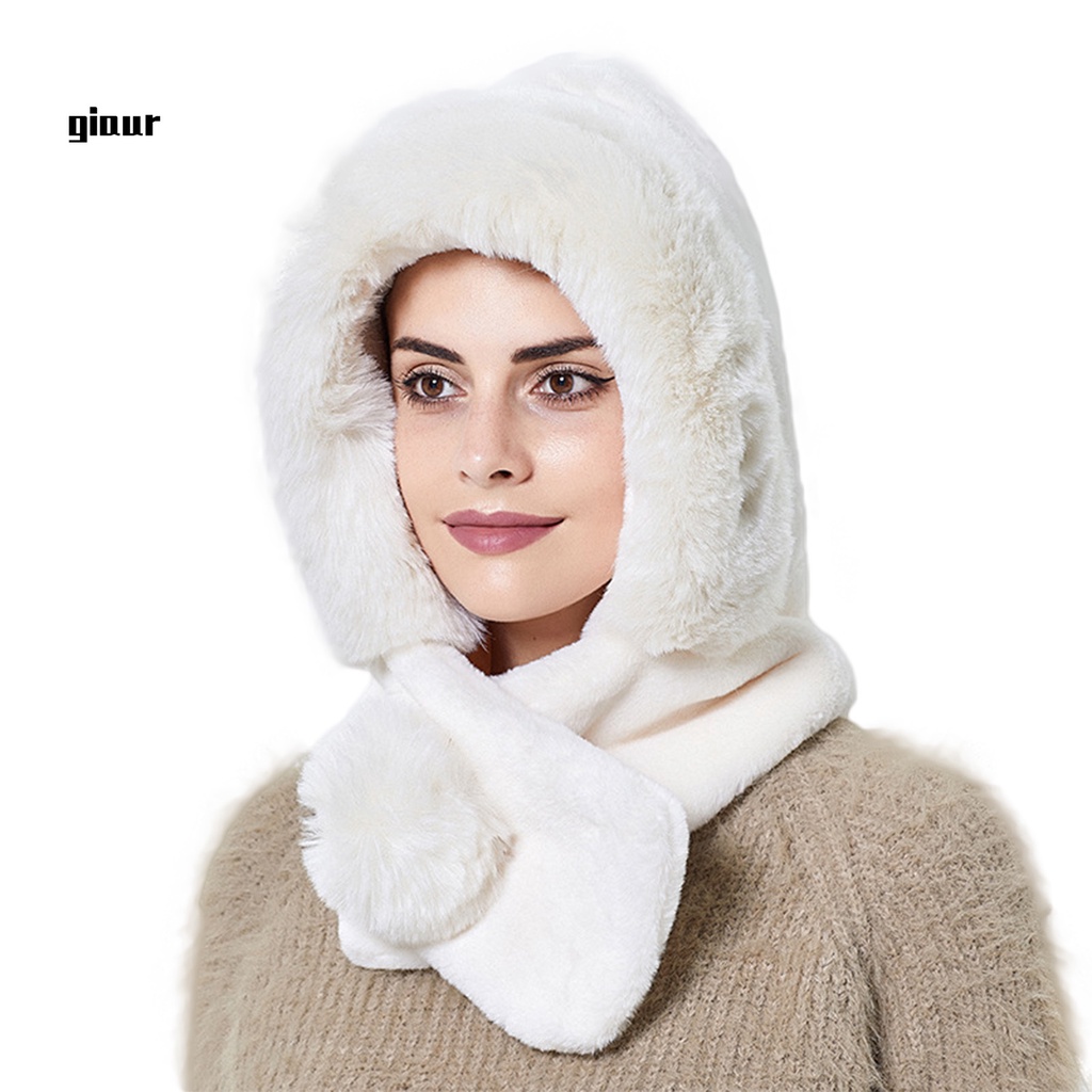 Mũ beanie trùm tai dày dặn giữ ấm thời trang