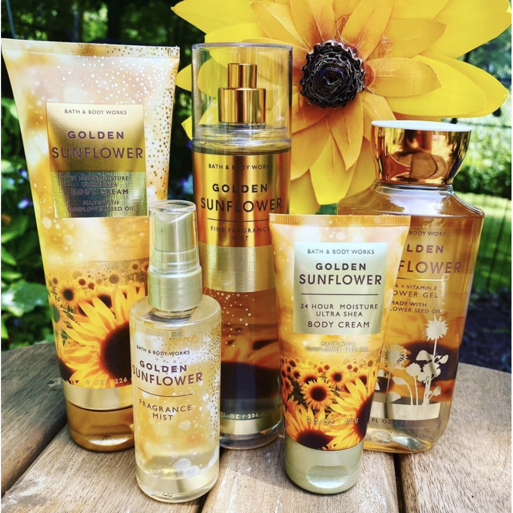 Sản Phẩm Tắm Lotion Xịt Thơm Toàn Thân Bath & Body Works -Golden Sunflower