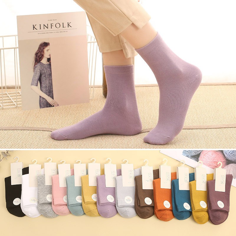 Tất vớ cổ cao phong cách hàn quốc ❤️Free ship❤️ tất cổ cao họa tiết dễ thương mít Store 004