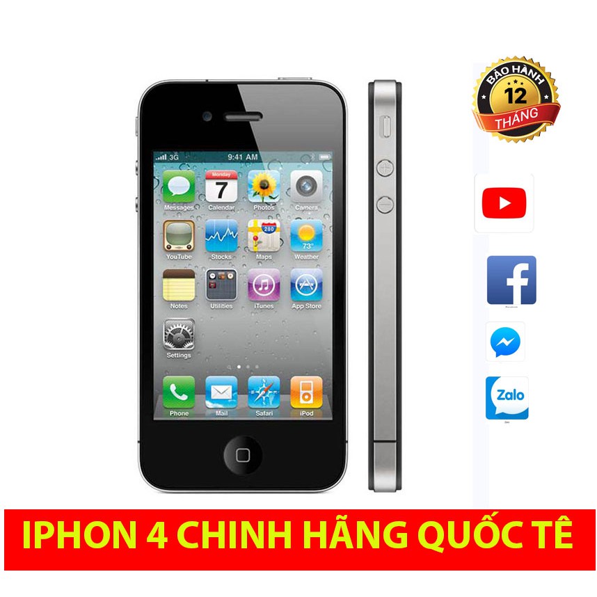 Điện thoại cảm ứng iphone 4 zin giá rẻ có sim nghe gọi