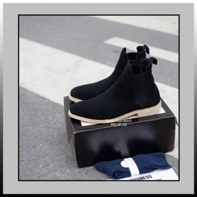 Giày Chelsea Boots nam SN04 da lộn cao cổ đế cao cá tính năng động trẻ trung [Sale]