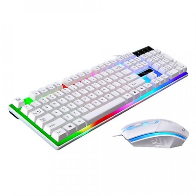 Combo bàn phím và chuột máy tính Gaming có dây, đèn LED 7 màu siêu đẹp