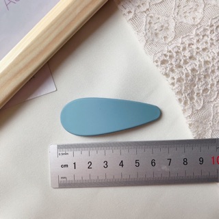 Kẹp bấm tóc màu lì giọt nước 6,5cm