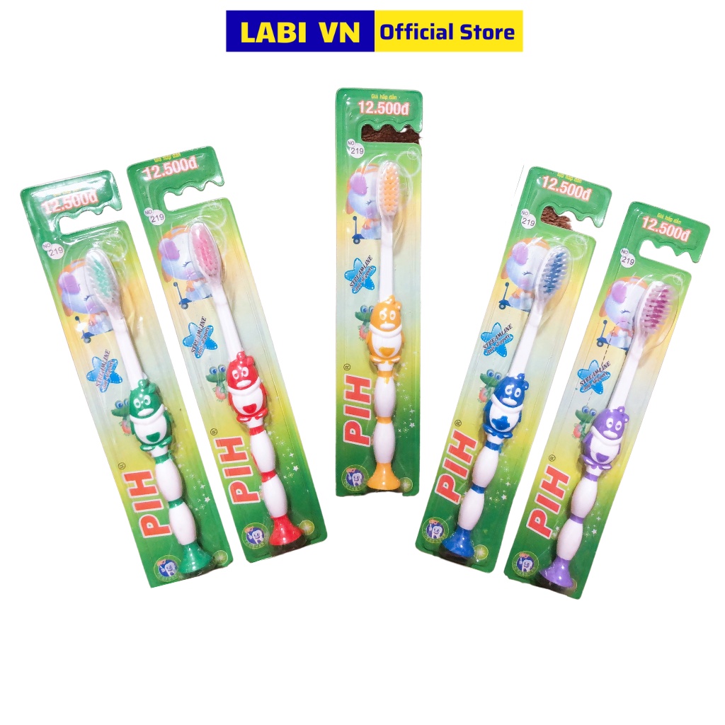 Bàn Chải Đánh Răng Trẻ Em LABI VN LB122 Hình Chú Chim Cánh Cụt Ngộ Nghĩnh Đáng Yêu