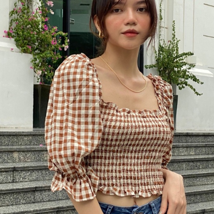 Áo Thân Chun Lacoba Tay Bồng