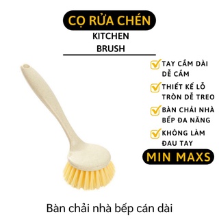 Cọ rửa chén - bàn chải nhà bếp đa năng, chà nồi, vệ sinh nhà bếp cán dài 7168
