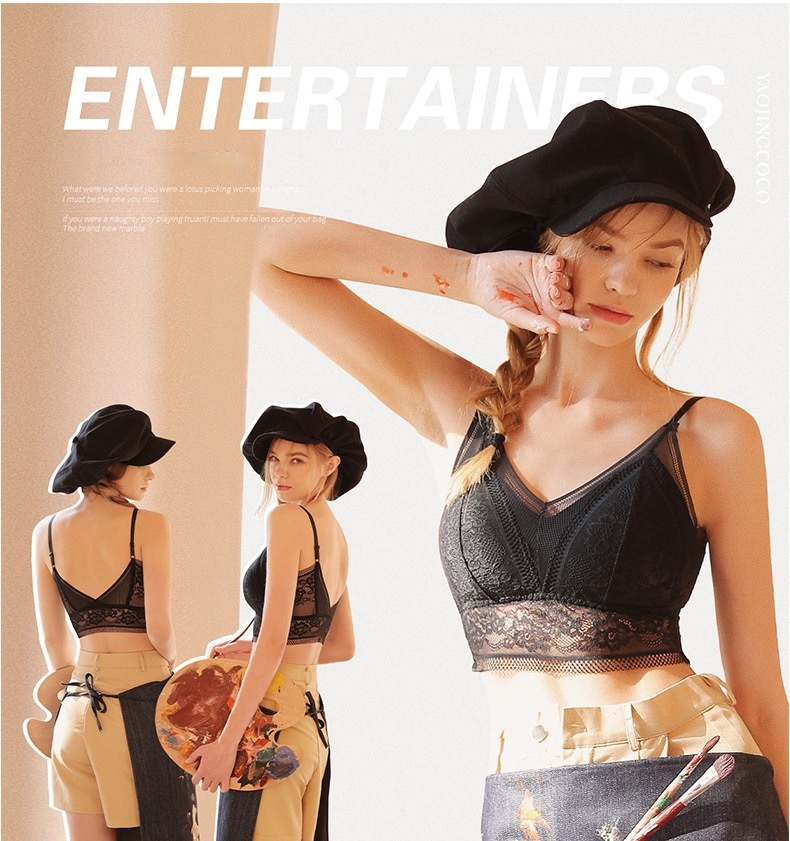 Áo ngực ren không đường may thời trang quyến rũ dành cho nữ