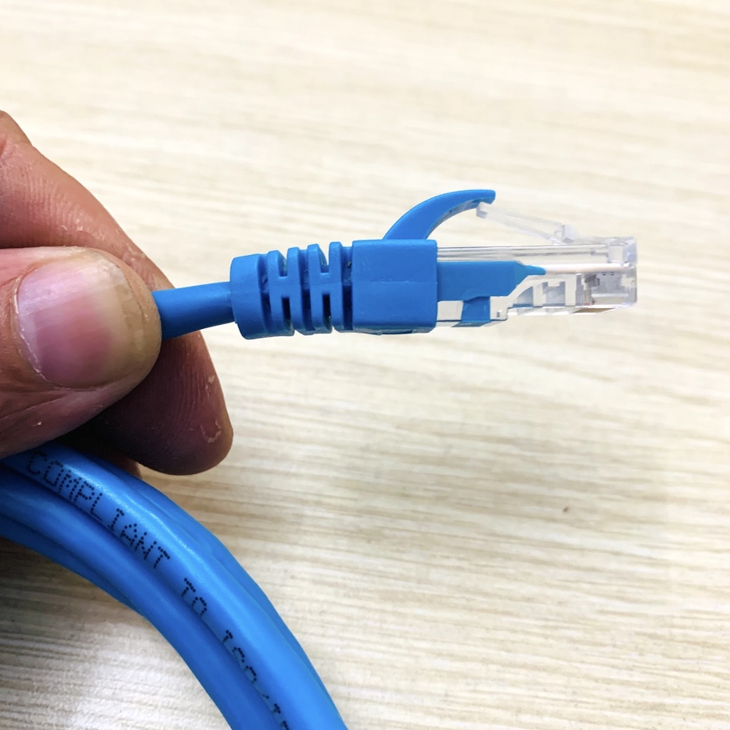 Patch Cord UTP CAT5e dài 2M - Màu vàng/Màu xanh
