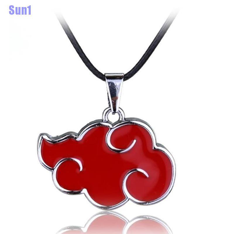 Dây chuyền mặt hình đám mây đỏ phong cách anime Naruto