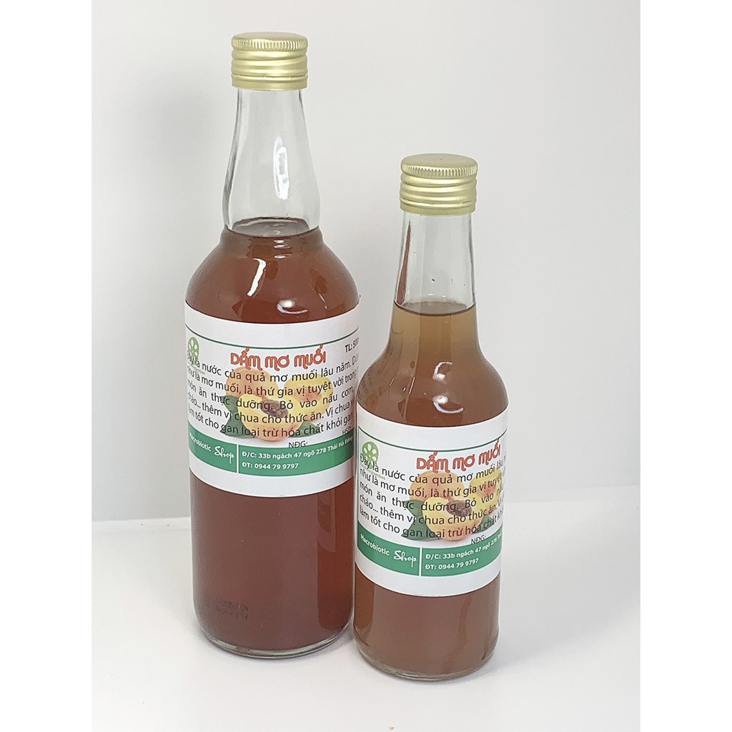 Nước cốt mơ muối lâu năm, Nước dấm mơ muối lâu năm ( 500ml )