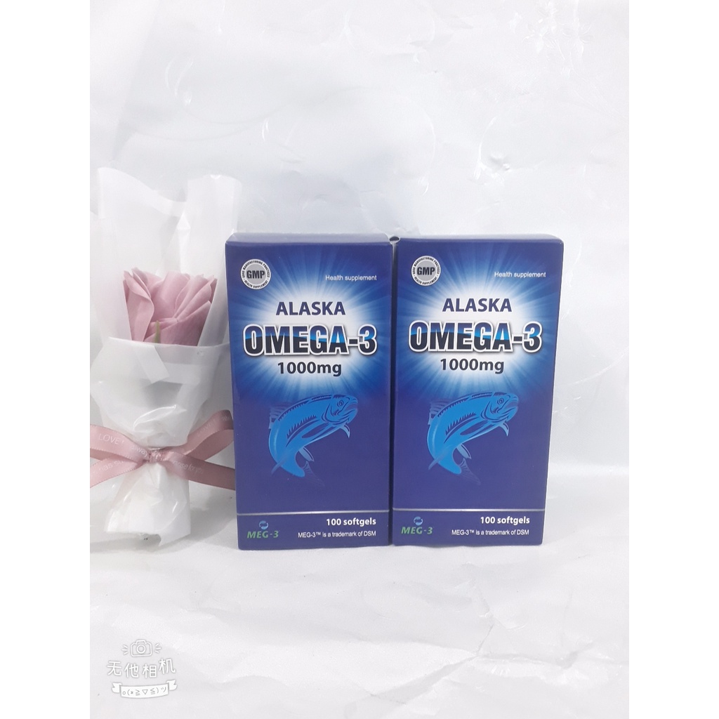 Viên dầu cá ALASKA OMEGA 3, giúp cải thiện thị lực, giảm thoái hóa võng mạc, giảm nguy cơ xơ vữa động mạch