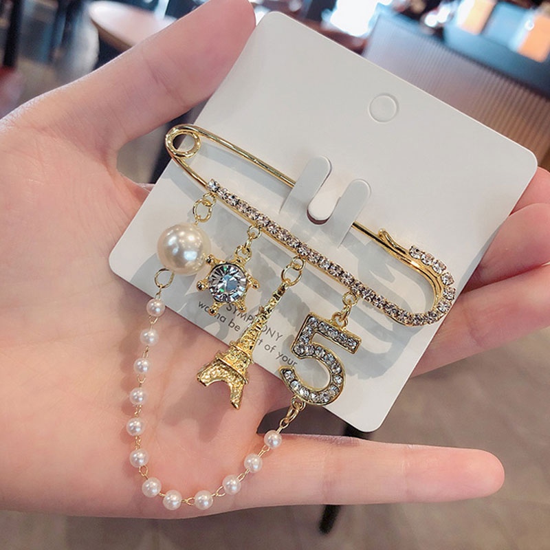 Set 4 ghim cài áo hình hoa hồng sang trọng