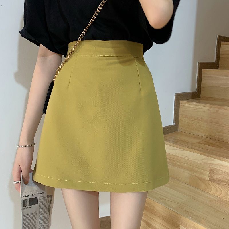 COZOK Chân Váy Lưng Cao Dáng Ôm Xinh Xắn Thời Trang Hàn Quốc Cho Nữ