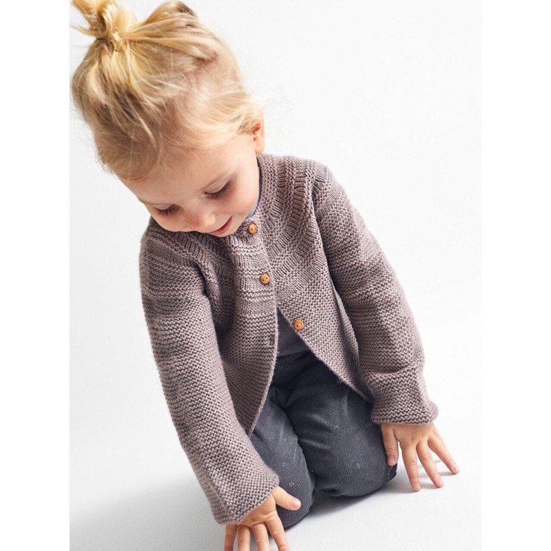 Áo len cardigan cài nút hãng Zara xuất dư cho bé size từ 6m-5y