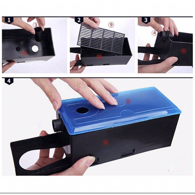 VIPSUN VS-10800 | Máy Bơm Lọc Nước Kèm Máng Cho Hồ Cá Cảnh