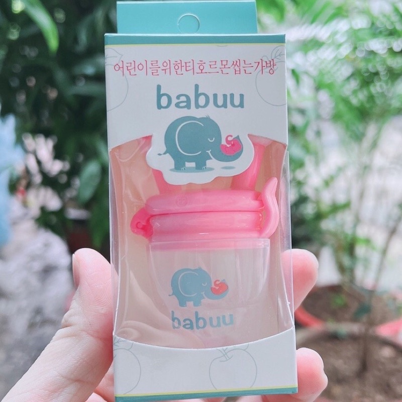 Túi nhai ăn dặm chống hóc Babuu Baby 1 núm cho bé