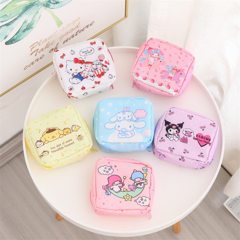 Túi Đựng Băng Vệ Sinh In Hình Shin-Chan Dễ Thương Tiện Dụng Cho Nữ