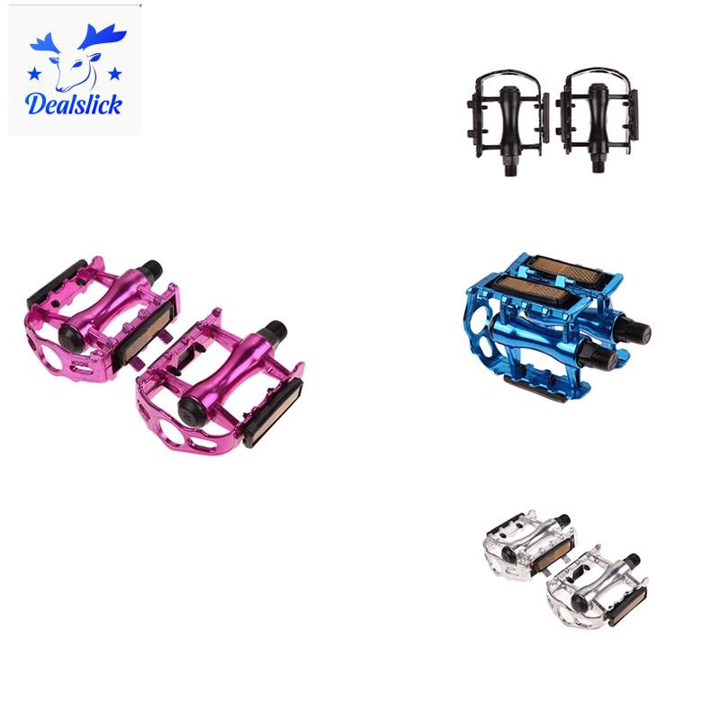 1Pair Bike Bicycle Pedals MTB Bike Part Pedal Cycling Aluminum Alloy Ultra-Light Flat Cage Pedals Bicycle Part,Red