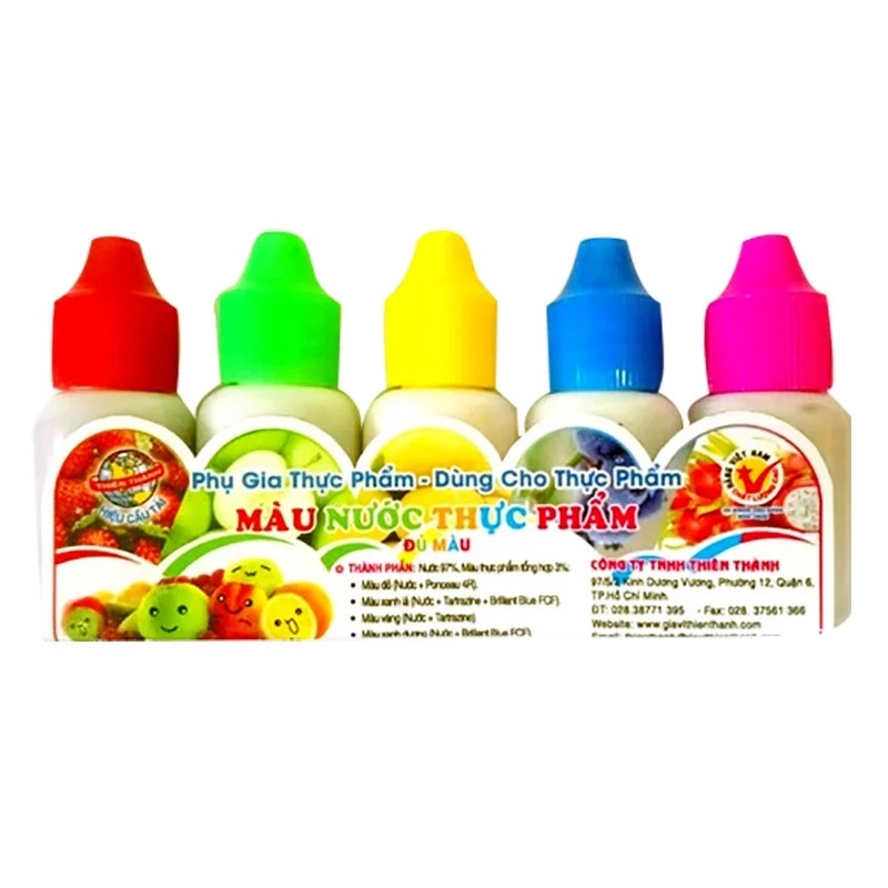 Set Màu Thực Phẩm Mini Thiên Thành
