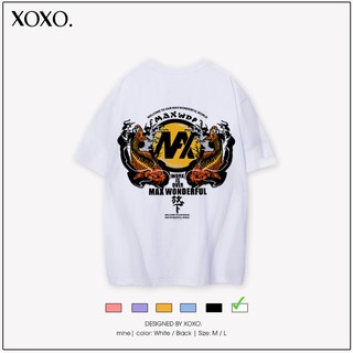 Áo thun tay lỡ form rộng dáng unisex  XOXO phong cách Nelly Ulzzang in hình cá chép siêu ngầu