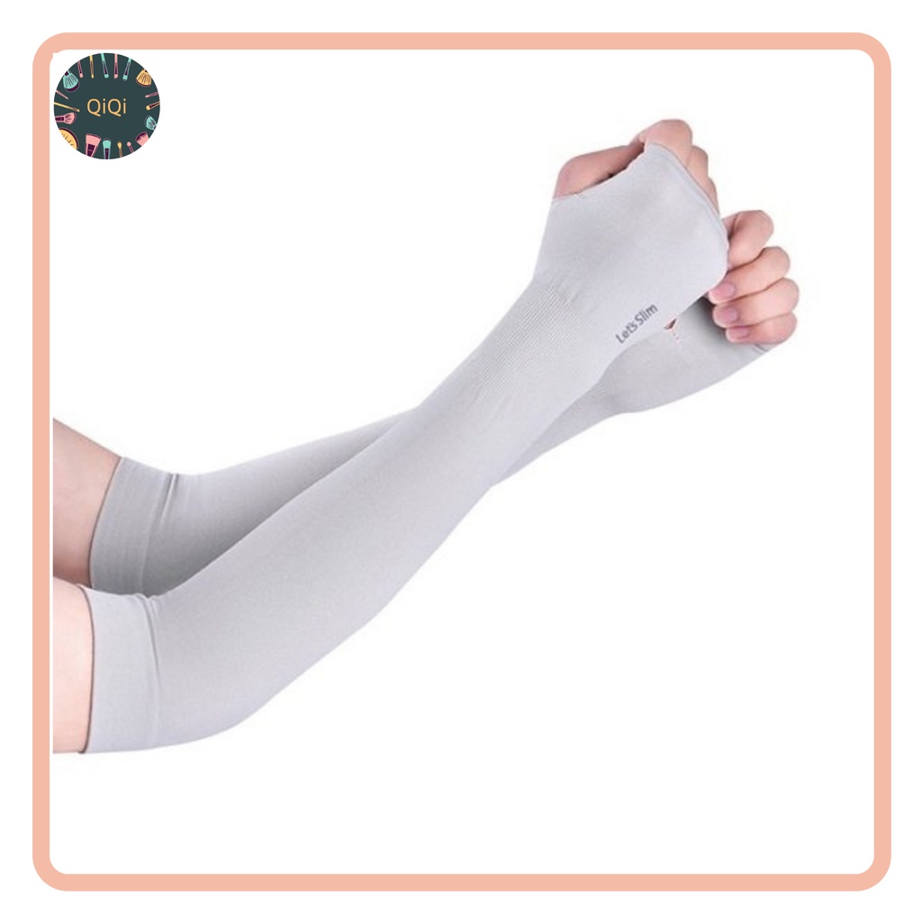 Găng tay chống nắng xỏ ngón Let's Slim