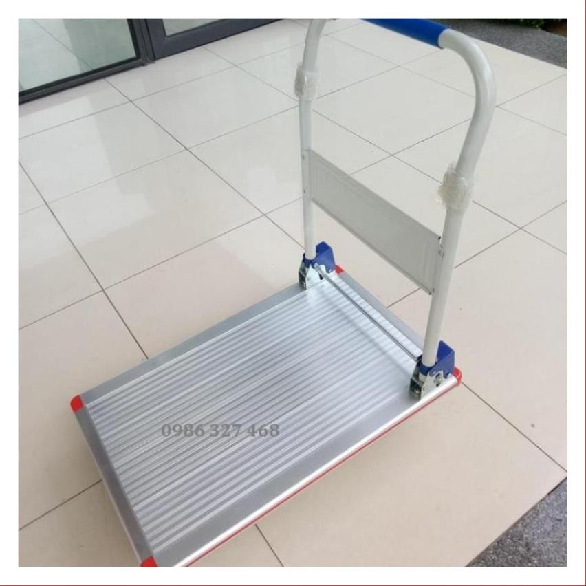 [FreeShip - Hàng Cao Cấp] Xe Đẩy Hàng 300kg, Xe Đẩy Bán Hàng 4 Bánh Maxkiwi- Siêu Bền, Sàn Aluminium Chống Gỉ