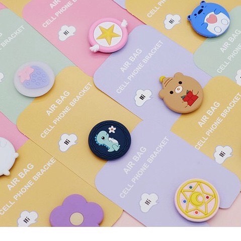 Giá đỡ điện thoại Silicon Iring Poc nhiều hình ngộ nghĩnh, nhỏ gọn tiện lợi | BigBuy360 - bigbuy360.vn