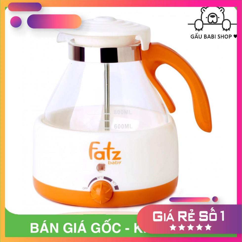 (BẢO HÀNH 24 THÁNG) Máy hâm nước pha sữa có nhiệt kế 800ml Hàn Quốc Fatzbaby FB3005SL