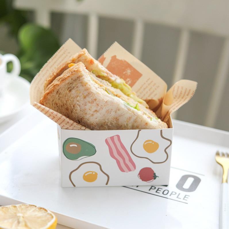 Giấy nến mặt báo dùng để nướng bánh - dùng cho nồi chiên không dầu, loại cuộn giấy lót không thấm dầu ăn hai mặt dài 8m