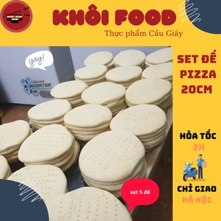 Đế pizza tươi làm pizza tại nhà cực dễ ( set 5 đế size 20 cm)