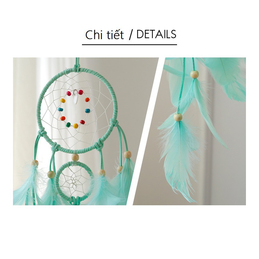 Dreamcatcher Đính Lông Vũ Trang Trí