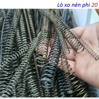 Lò xo nén phi 20, chiều dài 300mm