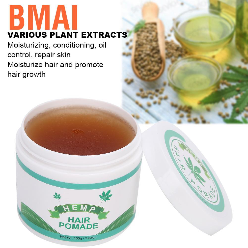 Bmai Hair Styling Wax  Strong Holding Modeling Pomade Hairstyle Cream Long‑Lasting Edge Control Gel or Men and Women 100g