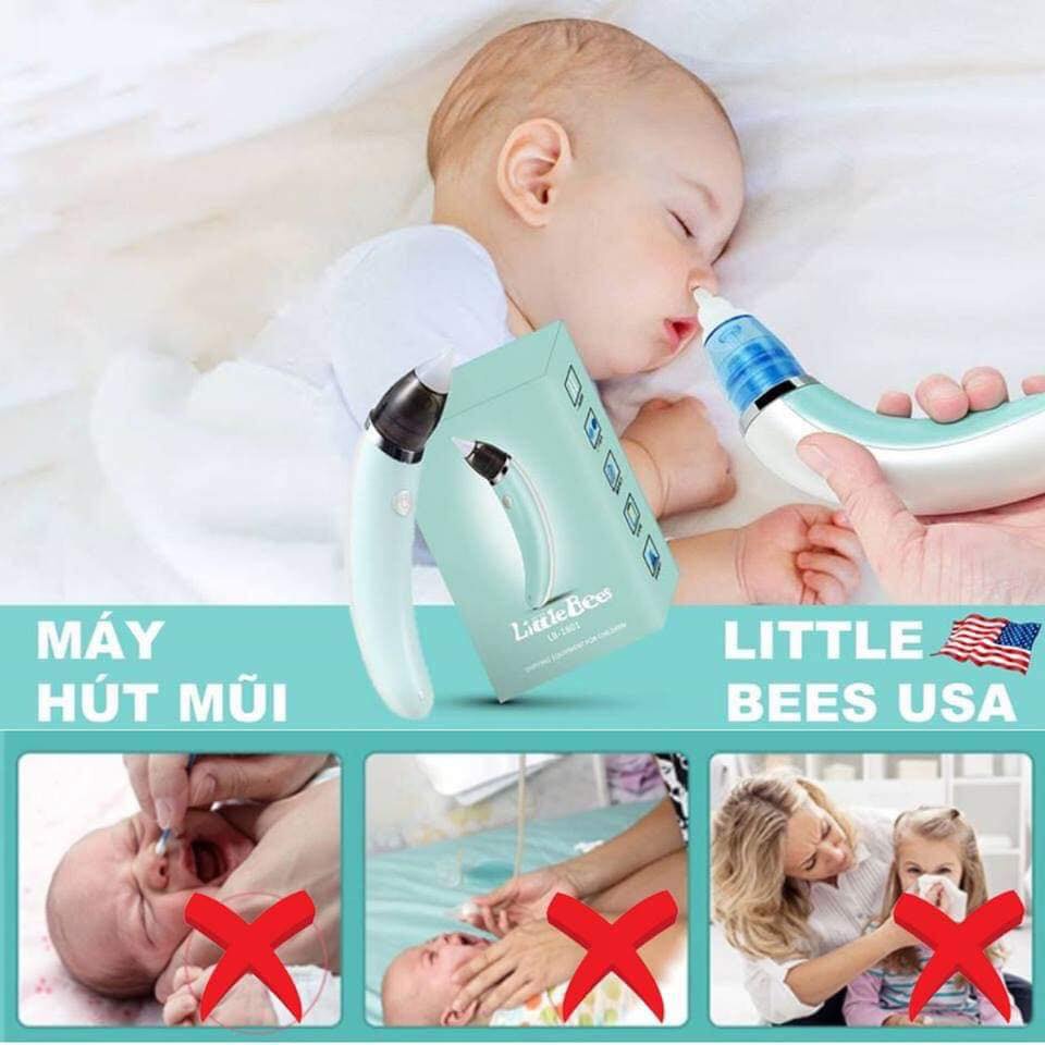 [AN TOÀN CHO BÉ] Máy Hút Mũi Tự Động Cầm Tay Little Bees LB-1801 – AN TOÀN VÀ DỄ SỬ DỤNG - Lỗi Đổi 1 Trong 3 Ngày