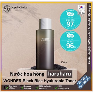 Nước hoa hồng Haruharu WONDER Black Rice Hyaluronic Toner 150ml
