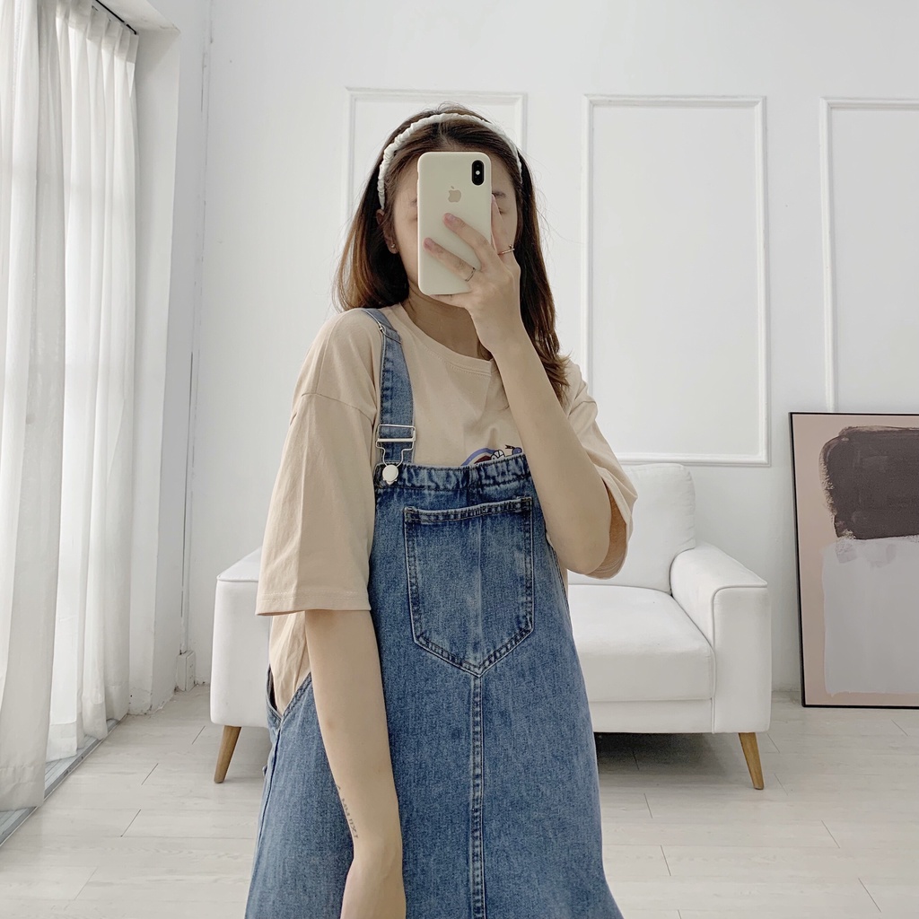 Yếm Váy Jean Xanh - Leda