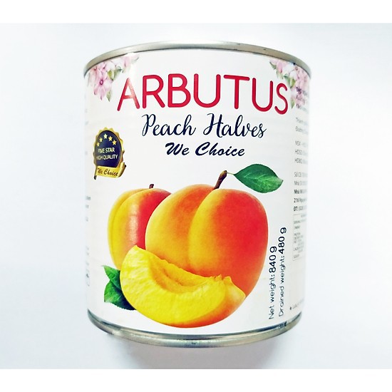 Đào ngâm arbutus- 840g