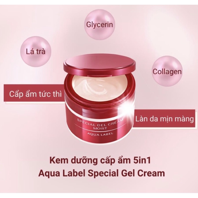 KEM DƯỠNG DA SHISEIDO AQUALABEL 5 IN 1