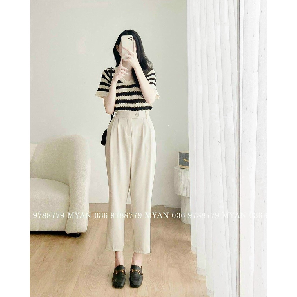 Áo Mongtoghi Ngắn Tay Kẻ Lưới Phong Cách Ulzzang Hàn Quốc