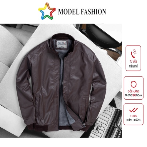Áo khoác da nam lót lông cao cấp Model Fashion AKD129