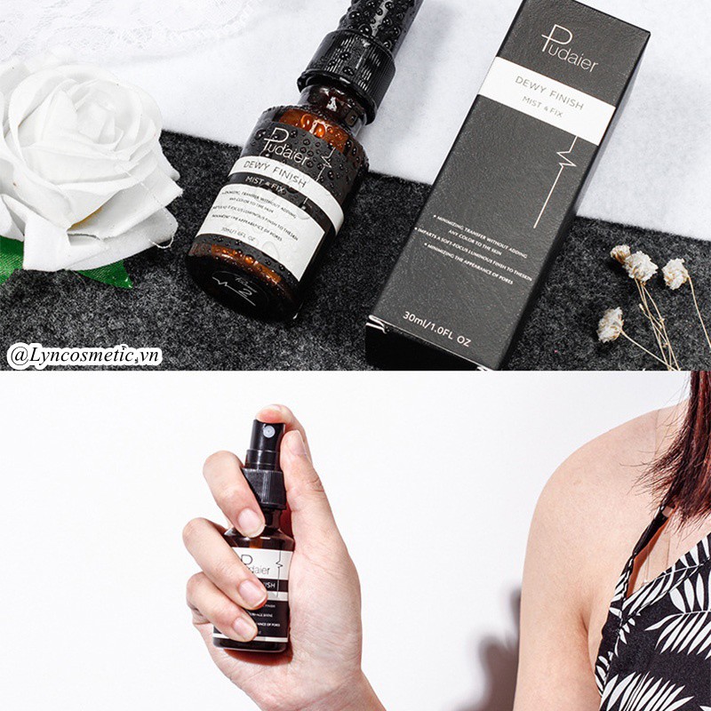 Xịt Cố Định Lớp Trang Điểm Bền Đẹp Pudaier Matte & Dewy Finish | BigBuy360 - bigbuy360.vn
