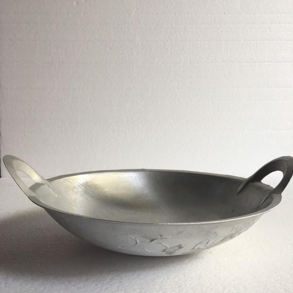 Chảo gang đúc thủ công nguyên khối. Size 25cm-30cm-35cm-40cm