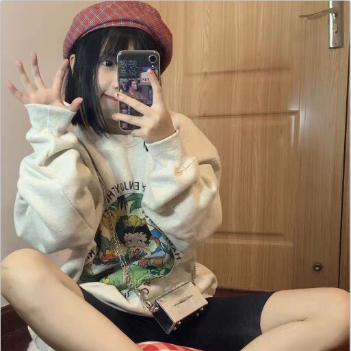 Áo sweater nỉ ngoại tay bồng unisex Tắm biển_Áo nỉ bông nam nữ basic, cá tính, hottend